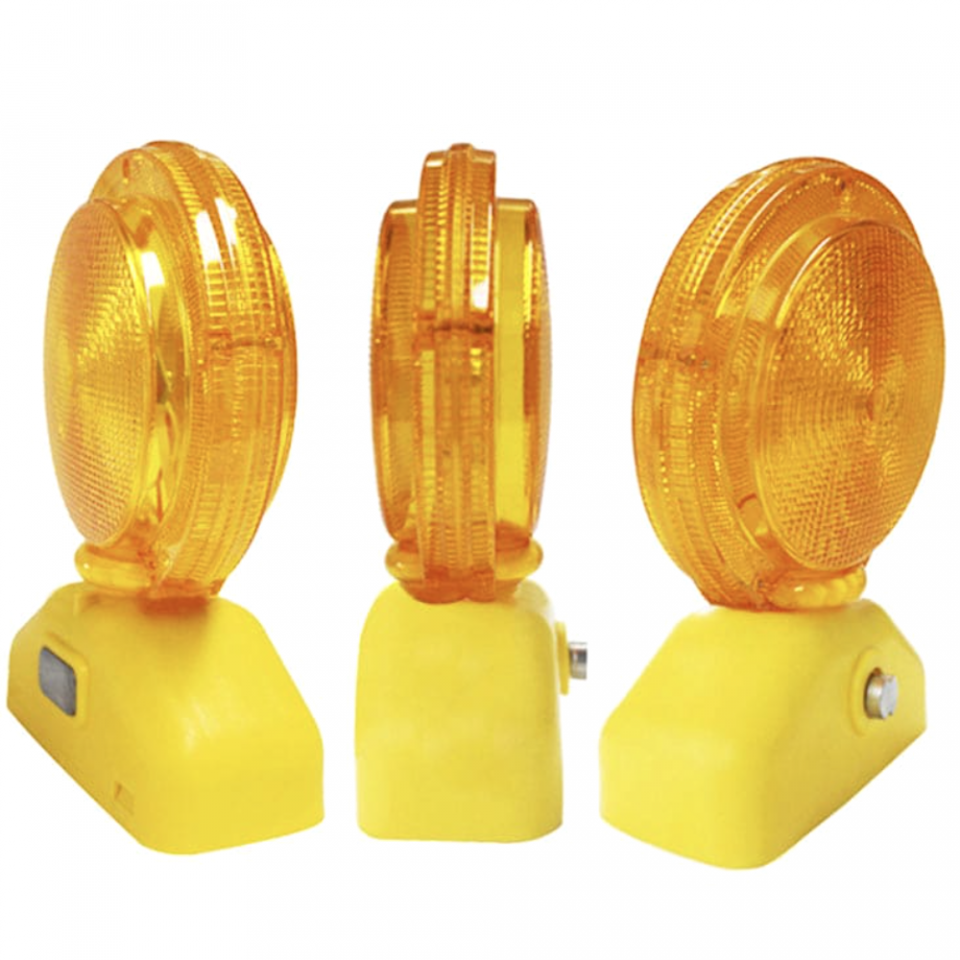 Flashing LED Battery Operated Barricade Beacon Light
